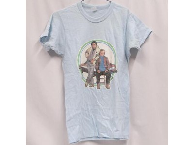Starsky & Hutch T-Shirt Adult Small Top Blue David Soul Paul Michael Glaser