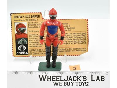 Cobra H.I.S.S. Driver #2 V1 100% Complete GI Joe Hasbro 1983 Action Figure