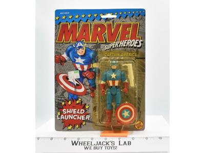 Captain America Shield Launcher Marvel Super Heroes MOSC 1990 Toybiz