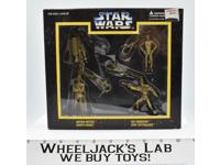 Set of 4 Star War Die Cast Metal Keychains 1996 Placo NEW MISB C-3PO Vader R2-D2