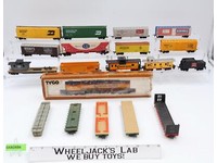 Lot of 18 Tyco Toy Train Cars 1970s Vintage HO 1:87 Scale