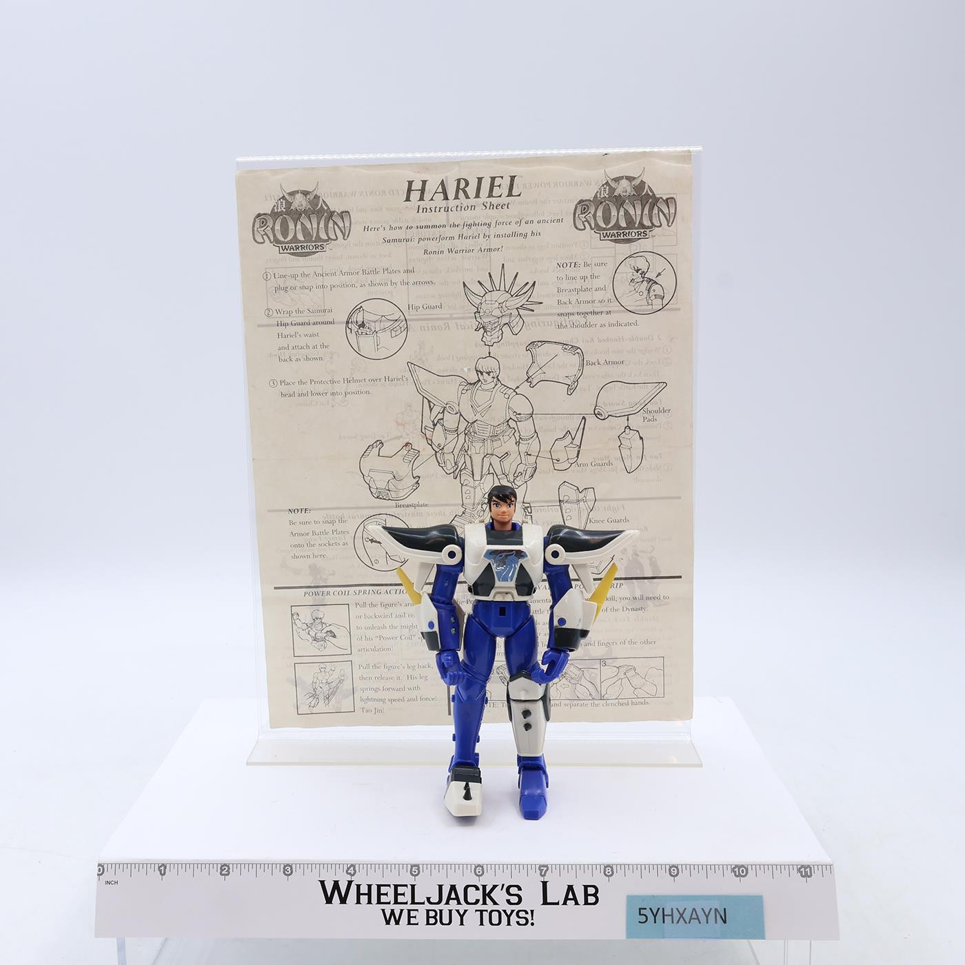 Hariel Ronin Warriors Samurai Troopers 1995 Playmates Vintage 5.5" Action Figure