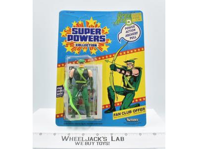 Green Arrow The Emerald Archer Super Powers 1985 Kenner Action Figure NEW MOSC