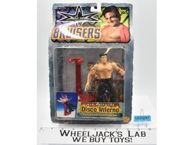 Disco Inferno Bruisers WCW Wrestlers Toybiz 1999 NEW MOSC Wrestling Figure