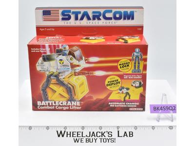 Battle Crane WORKS Complete Starcom 1986 Coleco Action Figure Vehicle MIB