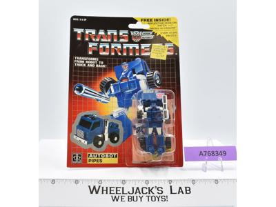 Pipes MOSC NEW Sealed 1986 Vintage Hasbro G1 Transformers Action Figure