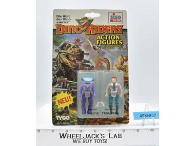 Dedeye &amp; Yungstar Dino Riders German Siso 1989 Tyco NEW MOSC SEALED