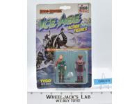 Ecco &amp; Squish Ice Age Dino Riders German 1989 Tyco NEW MOSC SEALED