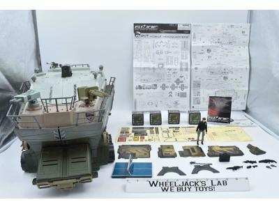 Pit Mobile Headquarters &amp; Hawk 100% Complete G.I. Joe 2009 Action Figure Hasbro