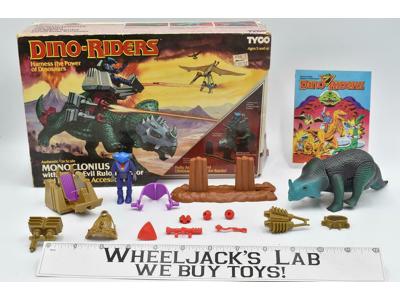 Monoclonius W/Mako 100% Complete 1987 Dino Riders Tyco Vintage Action Figure
