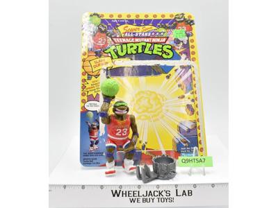 Slam Dunkin' Don w/Cardback NR MINT 100% Complete TMNT 1991 Playmates Vintage
