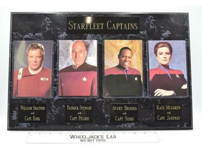 Starfleet Captains Kirk Picard Sisko Janeway Star Trek Limited Edition Plaque