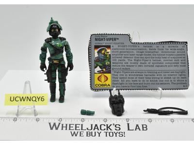 Night-Viper V1 100% Complete G.I. Joe 1989 Hasbro Vintage Action Figure