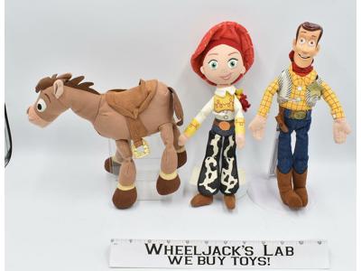 Lot of 3 Toy Story Walt Disney Store Plush Action Figures