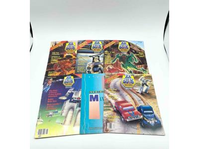 Lot of 5 GOBOTS Mighty Robots Magazines + 1 Poster Tonka 1986
