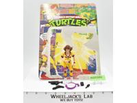 April w/Cardback NR MINT 100% Complete TMNT 1992 Playmates Vintage Action Figure