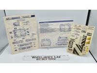 UNUSED STICKER DECAL SHEET &amp; Blueprint GI Joe Crawler 1980's Hasbro Vintage