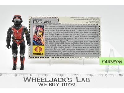Strato-Viper V1 100% Complete G.I. Joe 1986 Hasbro Vintage Figure MAIL AWAY