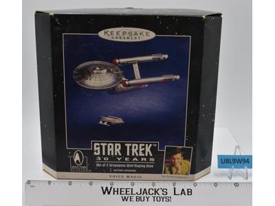 Set of 2 Ornaments MAGIC Star Trek 30 Years Hallmark Keepsake MIB NEW 1996