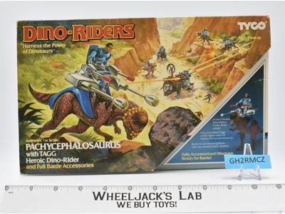 Pachycephalosaurus 100% Complete W/Box Dino Riders 1987 Tyco Action Figure