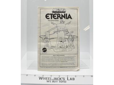 Eternia Instructions 1986 MOTU He-Man Masters of the Universe