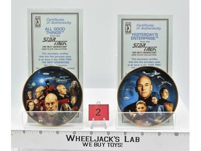 All Good Things &amp; Yesterday's Enterprise #2 Mini Plates Star Trek 1997 Hamilton