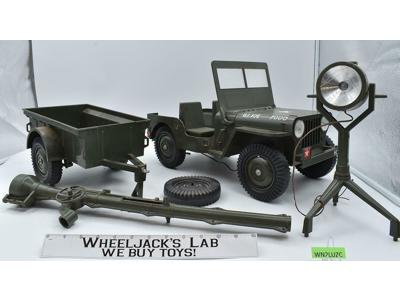 Combat Jeep 7000 W/ Trailer GI Joe 1965 Vintage Vehicle Action Figure