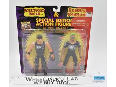 Hollywood Hogan &amp; Dennis Rodman Special Edition WCW 1997 Original Toymakers MOSC