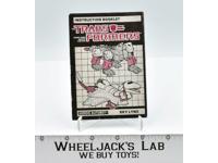 Sky Lynx Action Figure Instruction Manual 1986 Hasbro G1 Transformers