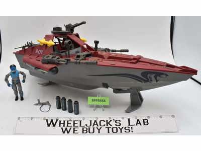 Cobra Moray Hydrofoil W/ Driver G.I. Joe 1985 Hasbro Vintage Vehicle
