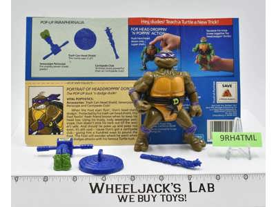 Headdroppin' Don NR MINT 100% Complete Teenage Mutant Ninja Turtle Playmates