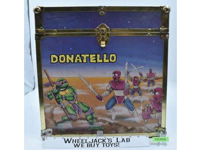 Wooden Toy Chest Teenage Mutant Ninja Turtles TMNT 1980's Storage Box