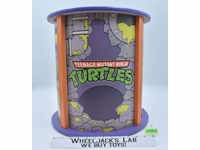 Wooden Cylinder Toy Chest Teenage Mutant Ninja Turtles TMNT 1990 Storage Box