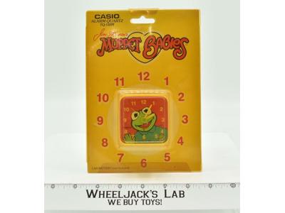 Kermit Jim Henson's Muppet Babies 1988 Casio Alarm Quartz Clock NEW MOSC
