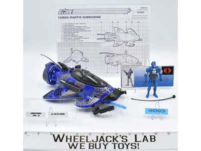 Cobra Mantis Sub 100% Complete G.I. Joe 2002 Hasbro Action Figure Vehicle