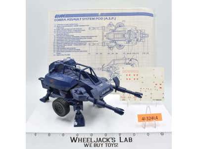 ASP 100% Complete W/STICKER SHEET 1984 GI Joe Hasbro Vintage Vehicle ARAH