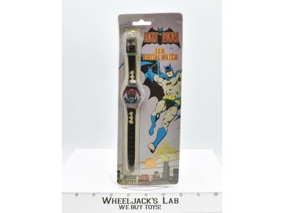 Batman LCD Digital Watch Glow in the Dark Emblem DC Comics 1989 Quintel NEW MOSC