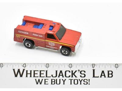 Emergency Unit Red 1974 Blackwall Hot Wheels Mattel Vintage