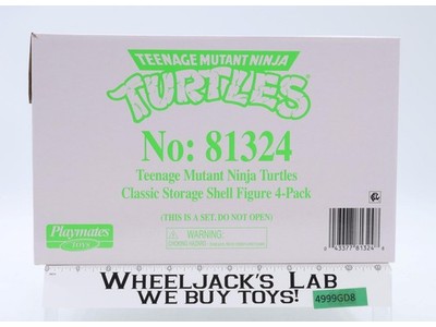 Classic Storage Shell Action Figure 4-Pack TMNT 2022 Playmates NEW MIB