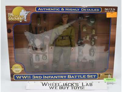 WWII 3rd Infantry Battle Set 12″ 2000 NEW 21st Century Toys The Ultimate Soldier