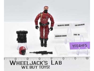 Crimson Guard 100% Complete GI Joe Valor vs Venom 2005 Hasbro Action Figure