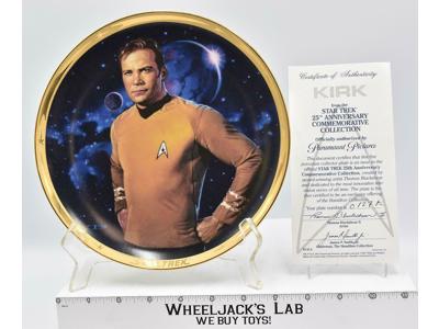 Kirk 25th Anniversary Commemorative Plate Star Trek 1991 Hamilton Collection