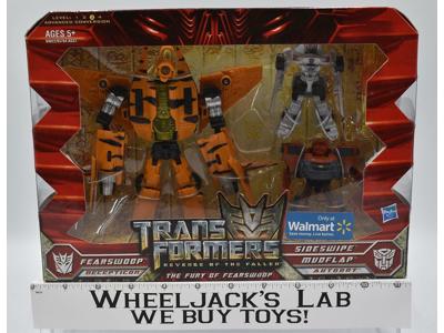 Fearswoop Sideswipe &amp; Mudflap Revenge Of The Fallen Transformers 2009 MISB