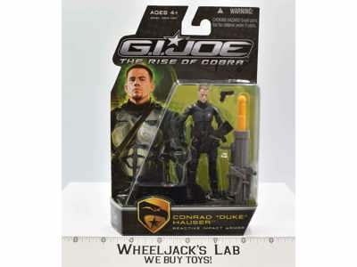 Duke Conrad Hauser Reactive Armor G.I Joe Rise of Cobra 2008 Hasbro SEALED MOSC
