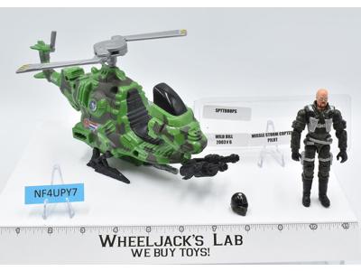 Missile Storm Copter With Wild Bill 100% Complete G.I. Joe 2003 Hasbro Vehicle