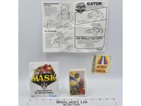 Gator Instructions & UNUSED Sticker Sheet M.A.S.K. Mask 1985 Kenner