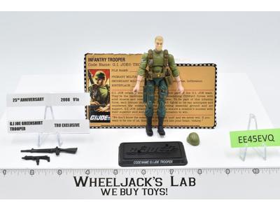 Green Shirt Trooper Blond v1A 100% Complete GI Joe 2008 Hasbro Action Figure