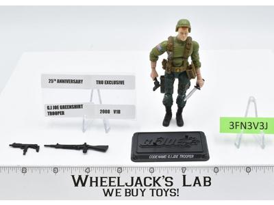 Green Shirt Trooper Red v1B 100% Complete GI Joe 2008 Hasbro Action Figure