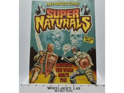 Super Naturals Preview Comic Book 1987 Tonka Vintage Action Figure 12 x 9 Comic