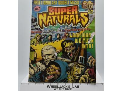 Super Naturals No. 2 1987 Tonka Action Figure 12x9 Comic Book